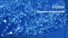  Presentation with abstract water colour - Colorful theme enhanced with vivid water abstract shallow depth backdrop and a teal colored foreground