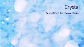  Presentation with sparkling - Audience pleasing slides consisting of vivid water abstract shallow depth backdrop and a sky blue colored foreground