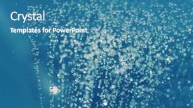  Presentation with sparkling - Theme featuring vivid water abstract shallow depth background and a teal colored foreground