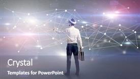  Presentation with glasses - Amazing slide set having vj glasses and checking life backdrop and a gray colored foreground