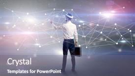  Presentation with glasses - Audience pleasing PPT layouts consisting of vj glasses and checking life backdrop and a gray colored foreground