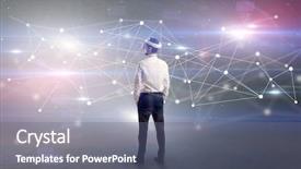  Presentation with glasses - Amazing presentation theme having vj glasses and checking life backdrop and a gray colored foreground