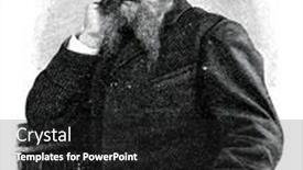  Presentation with engraving - Presentation theme consisting of vladimir-mikhnevich-pseudonym-kolomenskiy-candide background and a dark gray colored foreground