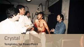  Presentation with wound - Cool new slides with vlore-albania-10-april backdrop and a coral colored foreground