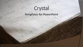  Presentation with financial report - Colorful presentation enhanced with voc - old financial report backdrop and a light gray colored foreground