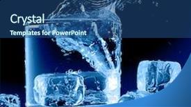  Presentation with vodka - Slide set enhanced with vodka - close up view background and a ocean colored foreground