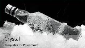  Presentation with vodka - Theme with vodka - close up view background and a light gray colored foreground