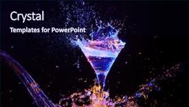  Presentation with vodka - Theme having vodka - colourful coctail on the black background and a wine colored foreground