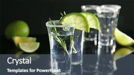  Presentation with salt - Audience pleasing PPT theme consisting of vodka - tequila shots with juicy lime backdrop and a ocean colored foreground