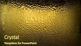  Presentation with cold beer - Audience pleasing slide set consisting of vodka bottle - condensed water drops backdrop and a tawny brown colored foreground