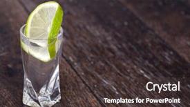  Presentation with vodka - Beautiful presentation theme featuring vodka on a white background backdrop and a dark gray colored foreground