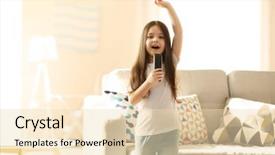  Presentation with vehicle access control - Colorful presentation theme enhanced with voice - cute little girl singing backdrop and a lemonade colored foreground