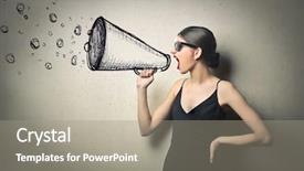  Presentation with strong as a rock - Slide set having voice - strong message background and a gray colored foreground