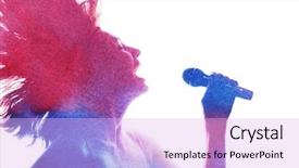  Presentation with watercolor - PPT layouts with voice - watercolor silhouette of a beautiful background and a lavender colored foreground