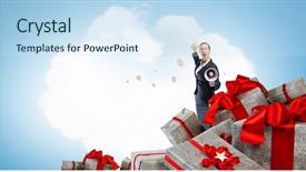  Presentation with media - Amazing presentation theme having voice box - it is great sale mixed backdrop and a  colored foreground