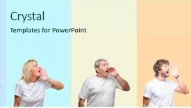  Presentation with hypertension at a young age - Presentation theme having voice communications - collage of group of young background and a cool aqua colored foreground