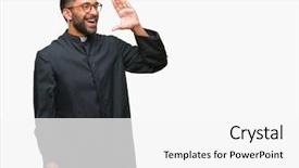  Presentation with catholic peace - PPT layouts enhanced with voice god - adult hispanic catholic priest man background and a  colored foreground