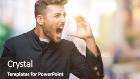  Presentation with palm sunday christian catholic - Slide set having voice god - young catholic christian priest man background and a tawny brown colored foreground