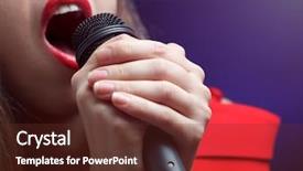  Presentation with woman praying over bible - Slide set with voice music - woman sing over color background background and a  colored foreground