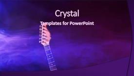  Presentation with electric - Amazing slide deck having voice signal - close up view on electric backdrop and a wine colored foreground