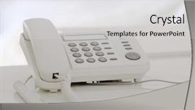  Presentation with telephone poles - Theme having voip telecommunication - image of telephone background and a white colored foreground