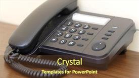  Presentation with telephone pole - Colorful slide set enhanced with voip telecommunication - image of telephone backdrop and a tawny brown colored foreground