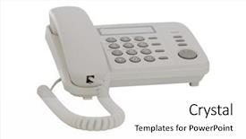  Presentation with telecommunication voip - Amazing PPT layouts having voip telecommunication - image of telephone backdrop and a white colored foreground