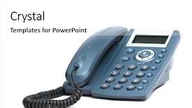  Presentation with telecommunication voip - Beautiful slides featuring voip telecommunication - modern digital phone isolated backdrop and a white colored foreground