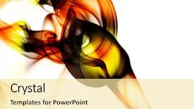  Presentation with smoke - PPT theme enhanced with smoke background and a blonde colored foreground