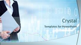  Presentation with volatility - Amazing theme having volatility - business woman group backdrop and a  colored foreground