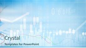 Presentation with volatility - Amazing theme having volatility - investor hand with calculator backdrop and a sky blue colored foreground