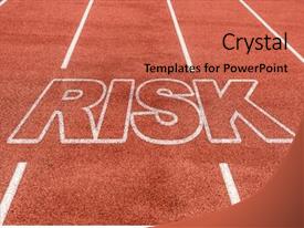 Volatility Risk Written On Running Track PPT template 12 | CrystalGraphics