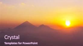  Presentation with central america - Cool new presentation with volcanic ash cloud - beautiful volcanoes landscapes in guatemala backdrop and a  colored foreground