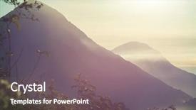  Presentation with beautiful landscapes - Colorful slide set enhanced with volcanic ash cloud - beautiful volcanoes landscapes in guatemala backdrop and a  colored foreground