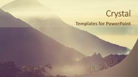  Presentation with beautiful landscapes - Audience pleasing slides consisting of volcanic ash cloud - beautiful volcanoes landscapes in guatemala backdrop and a soft green colored foreground