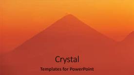  Presentation with central america - Amazing slide deck having volcanic ash cloud - beautiful volcanoes landscapes in guatemala backdrop and a red colored foreground