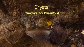  Presentation with caves - PPT theme featuring volcanic-caves-in-sao-vicente background and a wine colored foreground