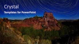  Presentation with brasov - Slide set having volcanic-crater-in-racos-village background and a navy blue colored foreground