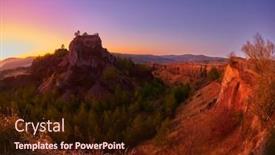  Presentation with brasov - Audience pleasing presentation design consisting of volcanic-crater-in-racos-village backdrop and a wine colored foreground