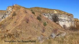  Presentation with brasov - PPT layouts consisting of volcanic-crater-in-racos-village background and a coral colored foreground