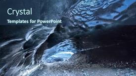  Presentation with cave - Slide deck enhanced with volcanic-ice-cave-in-iceland background and a ocean colored foreground