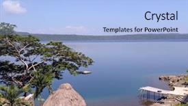  Presentation with volcanic eruption sopka klyuchevskoy volcano - Theme consisting of volcanic lake nicaragua background and a  colored foreground