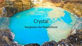  Presentation with national - Amazing theme having volcanic lakes nuamuri koofai national backdrop and a cyan colored foreground