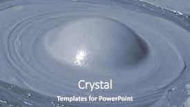  Presentation with volcanic eruption sopka klyuchevskoy volcano - Slide deck featuring volcanic mud and steam rising background and a  colored foreground