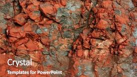  Presentation with volcanic rock - Colorful slide deck enhanced with volcanic rock background on mount teide tenerife backdrop and a tawny brown colored foreground