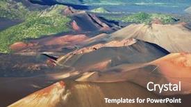  Presentation with maui - Slide set with volcano haleakala on maui hawaii background and a  colored foreground