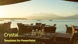  Presentation with morning sunrise - Beautiful slides featuring volcano on lombok island indonesia backdrop and a tawny brown colored foreground