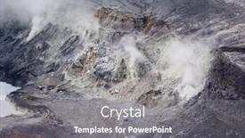  Presentation with costa rica - PPT theme consisting of volcano-poas-costa-rica-close background and a gray colored foreground