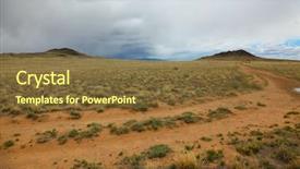  Presentation with albuquerque - Theme consisting of volcanoes in albuquerque new mexico background and a tawny brown colored foreground