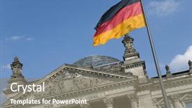  Presentation with peter - Slides enhanced with volks - german flag flying in front background and a gray colored foreground